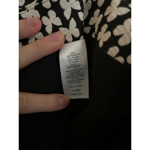 Talbots Black and White Houndstooth Ankle Pants - Picture 10 of 10